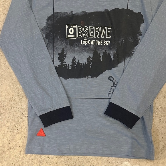 Kids Blue and Black Hoodie 100% cotton - Picture 4 of 6